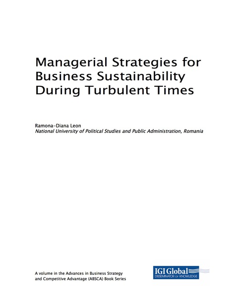 Cover image for book Managerial Strategies for Business Sustainability During Turbulent Times