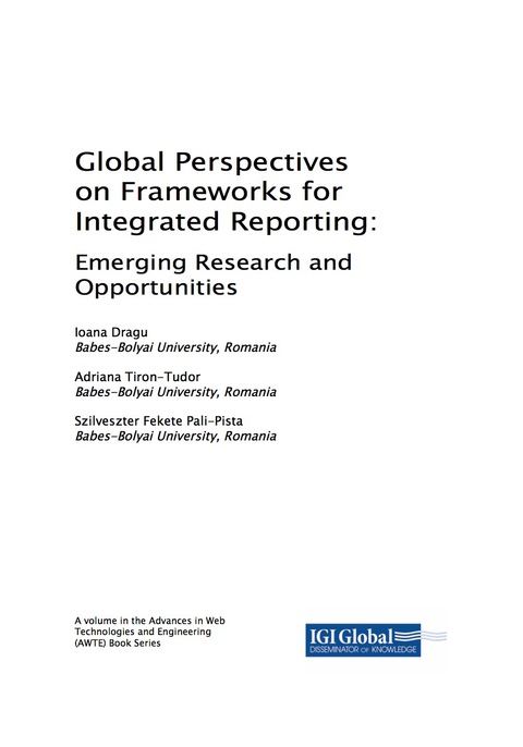 Cover image for book Global Perspectives on Frameworks for Integrated Reporting: Emerging Research and Opportunities