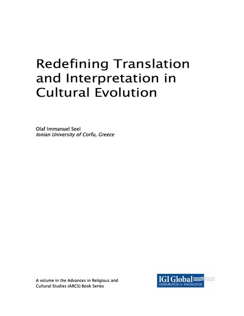 Cover image for book Redefining Translation and Interpretation in Cultural Evolution
