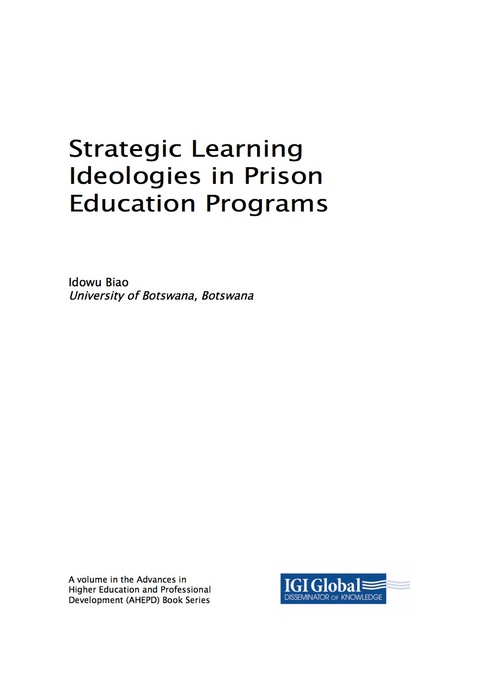 Cover image for book Strategic Learning Ideologies in Prison Education Programs