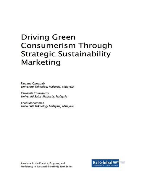 Cover image for book Driving Green Consumerism Through Strategic Sustainability Marketing