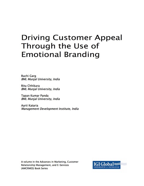 Cover image for book Driving Customer Appeal Through the Use of Emotional Branding
