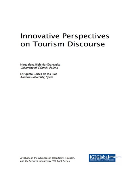 Cover image for book Innovative Perspectives on Tourism Discourse