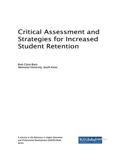 Cover image for book Critical Assessment and Strategies for Increased Student Retention