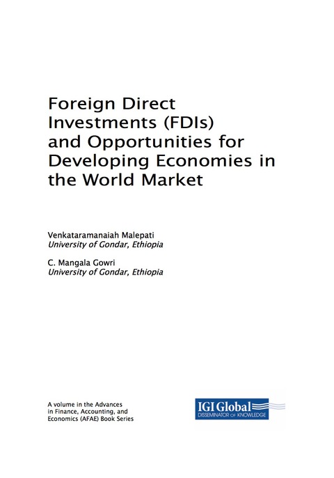 Cover image for book Foreign Direct Investments (FDIs) and Opportunities for Developing Economies in the World Market