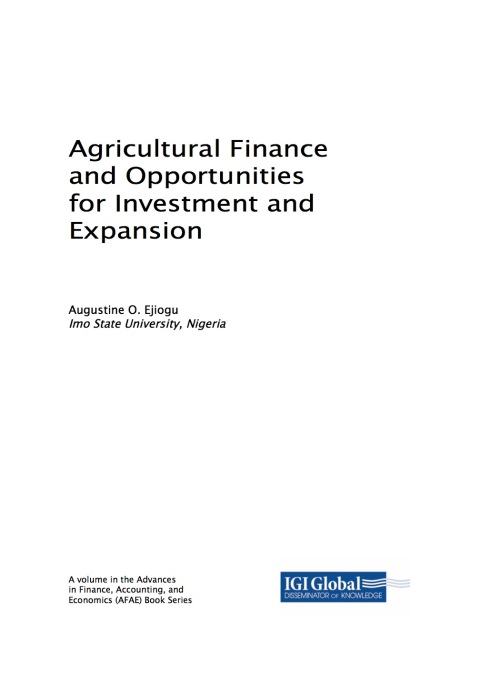 Cover image for book Agricultural Finance and Opportunities for Investment and Expansion