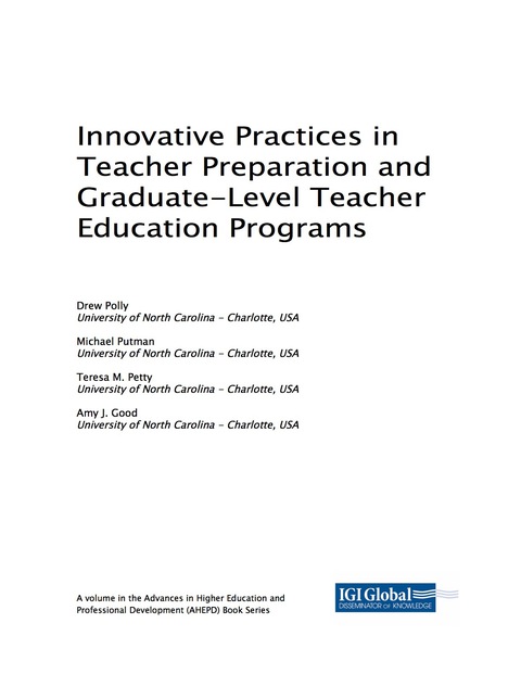 Cover image for book Innovative Practices in Teacher Preparation and Graduate-Level Teacher Education Programs