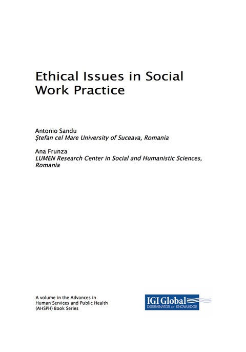 Cover image for book Ethical Issues in Social Work Practice