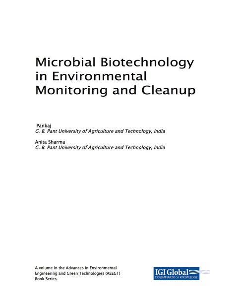 Cover image for book Microbial Biotechnology in Environmental Monitoring and Cleanup