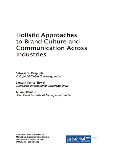 Cover image for book Holistic Approaches to Brand Culture and Communication Across Industries