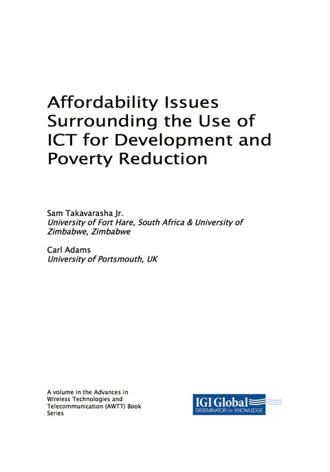 Cover image for book Affordability Issues Surrounding the Use of ICT for Development and Poverty Reduction