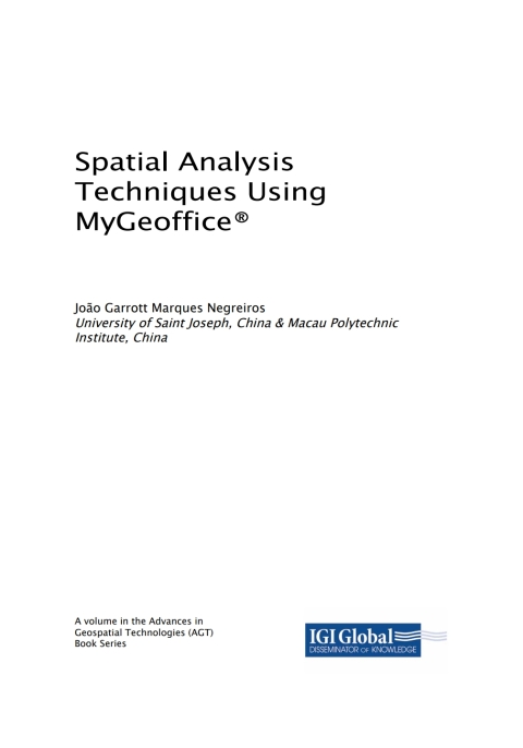 Cover image for book Spatial Analysis Techniques Using MyGeoffice®