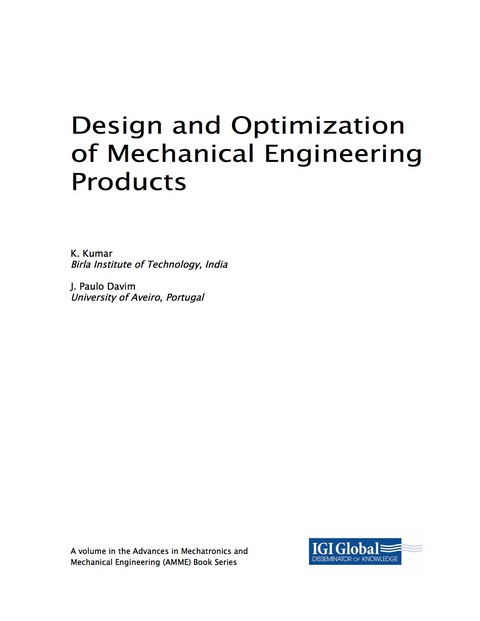 Cover image for book Design and Optimization of Mechanical Engineering Products