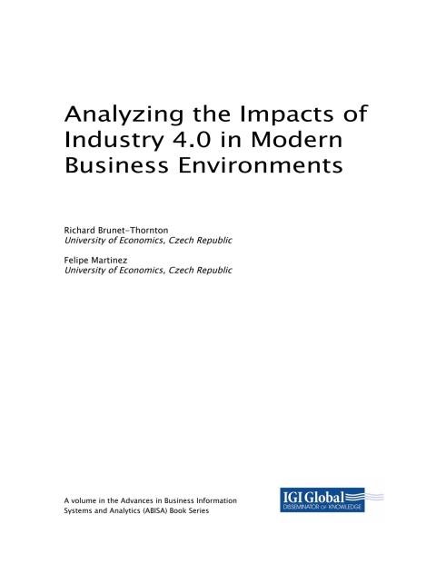 Cover image for book Analyzing the Impacts of Industry 4.0 in Modern Business Environments