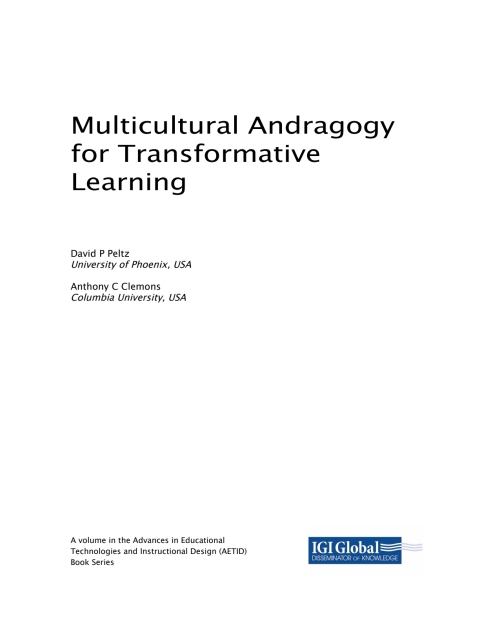 Cover image for book Multicultural Andragogy for Transformative Learning
