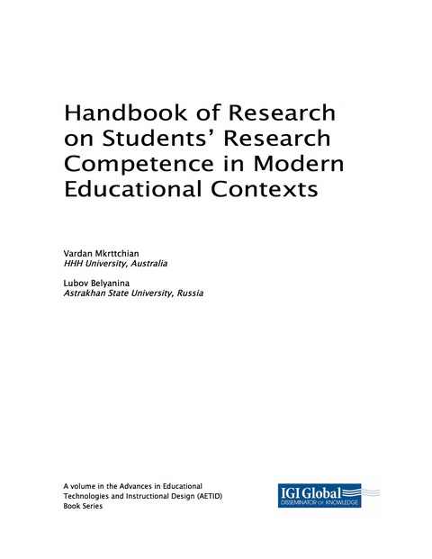 Cover image for book Handbook of Research on Students' Research Competence in Modern Educational Contexts