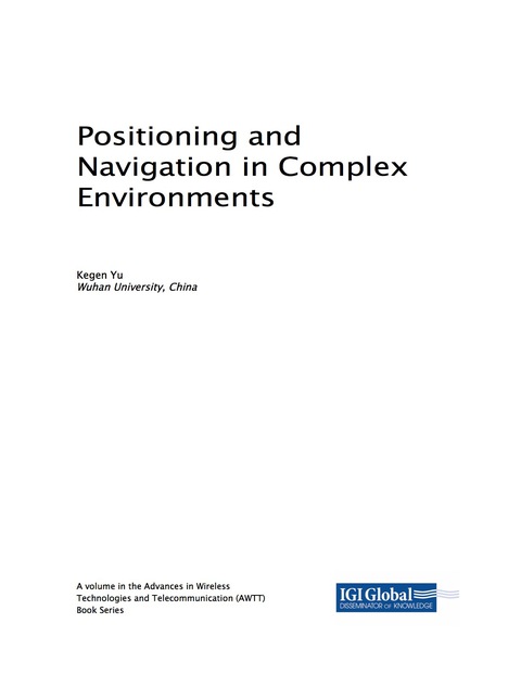 Cover image for book Positioning and Navigation in Complex Environments