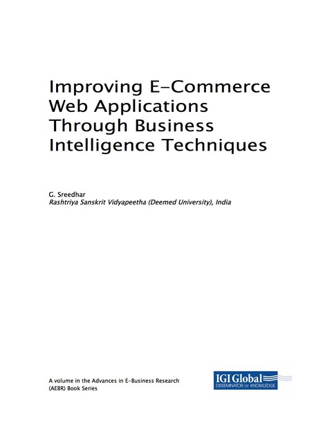 Cover image for book Improving E-Commerce Web Applications Through Business Intelligence Techniques