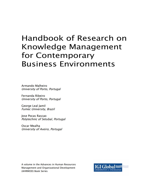 Cover image for book Handbook of Research on Knowledge Management for Contemporary Business Environments