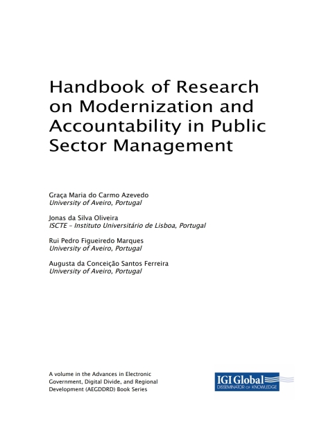 Cover image for book Handbook of Research on Modernization and Accountability in Public Sector Management