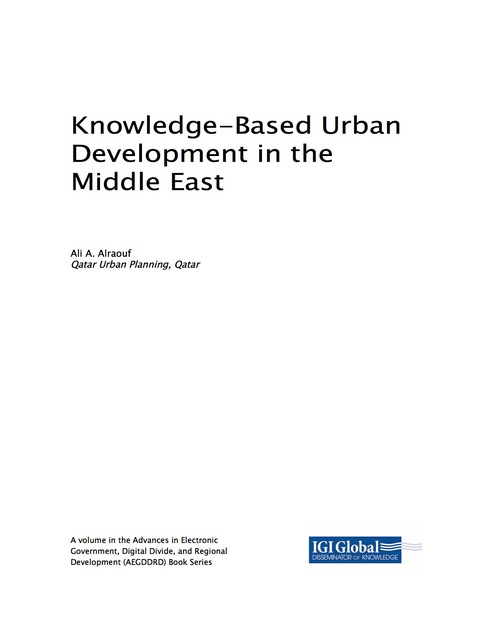 Cover image for book Knowledge-Based Urban Development in the Middle East