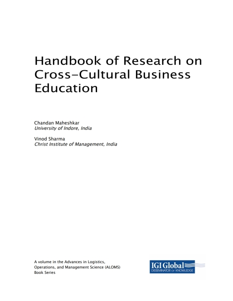 Cover image for book Handbook of Research on Cross-Cultural Business Education