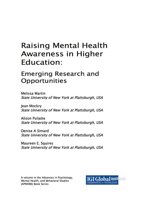Cover image for book Raising Mental Health Awareness in Higher Education: Emerging Research and Opportunities