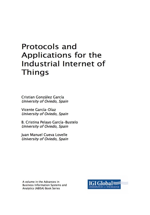 Cover image for book Protocols and Applications for the Industrial Internet of Things