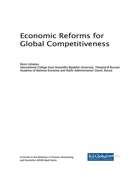 Cover image for book Economic Reforms for Global Competitiveness