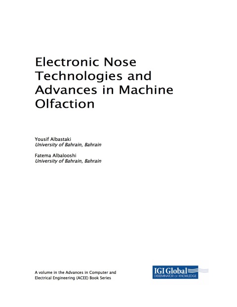 Cover image for book Electronic Nose Technologies and Advances in Machine Olfaction