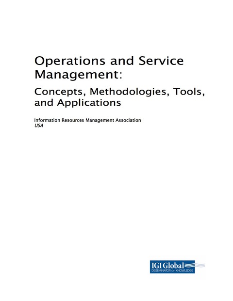 Cover image for book Operations and Service Management: Concepts, Methodologies, Tools, and Applications