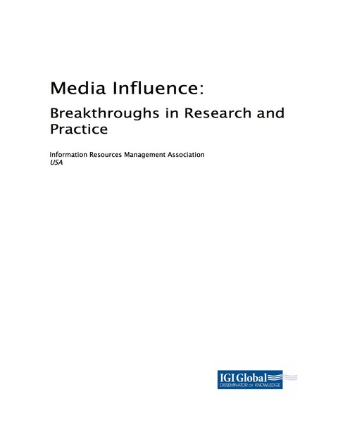 Cover image for book Media Influence: Breakthroughs in Research and Practice
