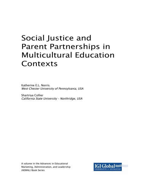 Cover image for book Social Justice and Parent Partnerships in Multicultural Education Contexts