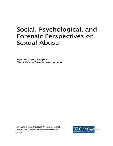 Cover image for book Social, Psychological, and Forensic Perspectives on Sexual Abuse