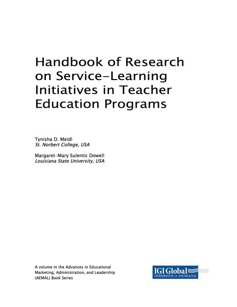 Cover image for book Handbook of Research on Service-Learning Initiatives in Teacher Education Programs