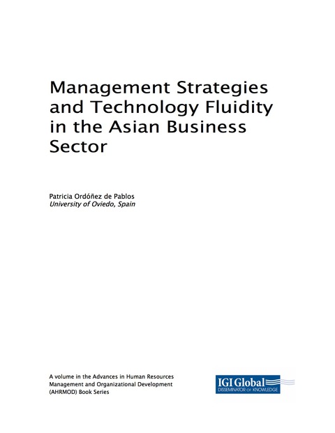 Cover image for book Management Strategies and Technology Fluidity in the Asian Business Sector