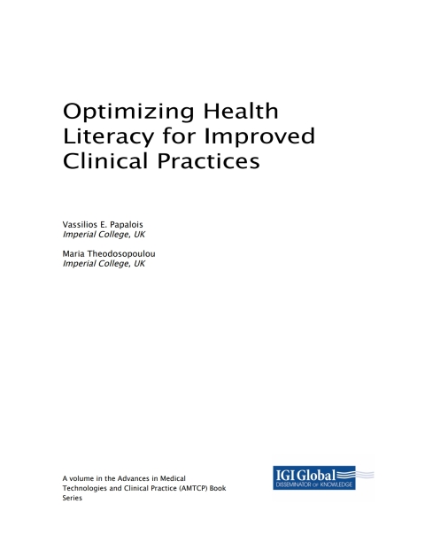 Cover image for book Optimizing Health Literacy for Improved Clinical Practices