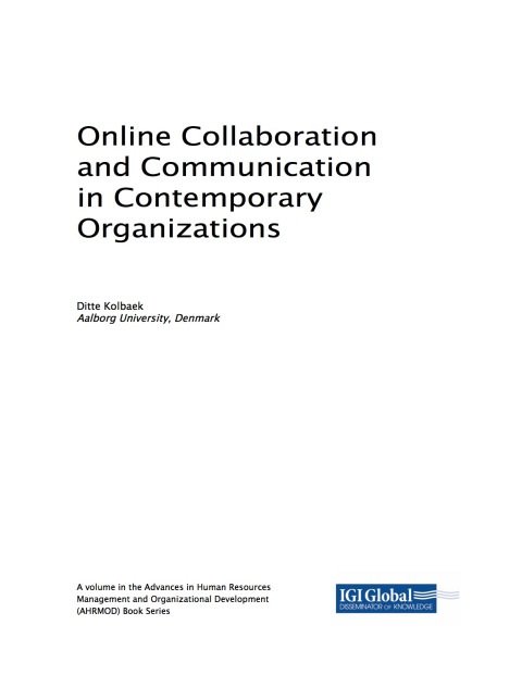 Cover image for book Online Collaboration and Communication in Contemporary Organizations