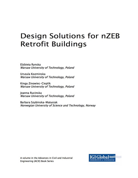 Cover image for book Design Solutions for nZEB Retrofit Buildings