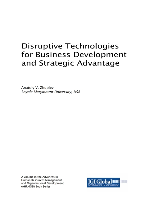 Cover image for book Disruptive Technologies for Business Development and Strategic Advantage