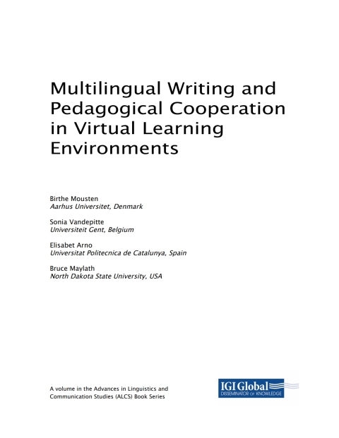 Cover image for book Multilingual Writing and Pedagogical Cooperation in Virtual Learning Environments