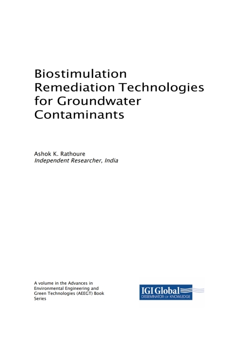 Cover image for book Biostimulation Remediation Technologies for Groundwater Contaminants