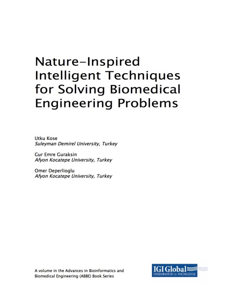 Cover image for book Nature-Inspired Intelligent Techniques for Solving Biomedical Engineering Problems