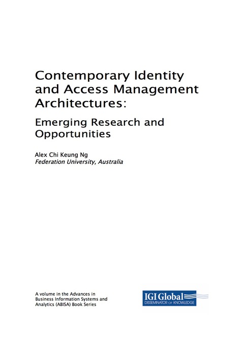 Cover image for book Contemporary Identity and Access Management Architectures: Emerging Research and Opportunities
