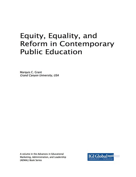 Cover image for book Equity, Equality, and Reform in Contemporary Public Education