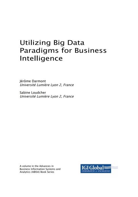 Cover image for book Utilizing Big Data Paradigms for Business Intelligence