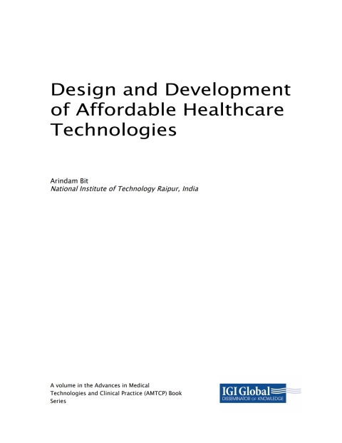 Cover image for book Design and Development of Affordable Healthcare Technologies