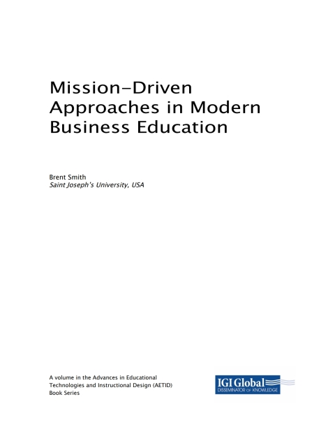 Cover image for book Mission-Driven Approaches in Modern Business Education
