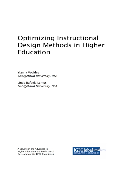 Cover image for book Optimizing Instructional Design Methods in Higher Education