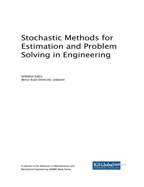 Cover image for book Stochastic Methods for Estimation and Problem Solving in Engineering